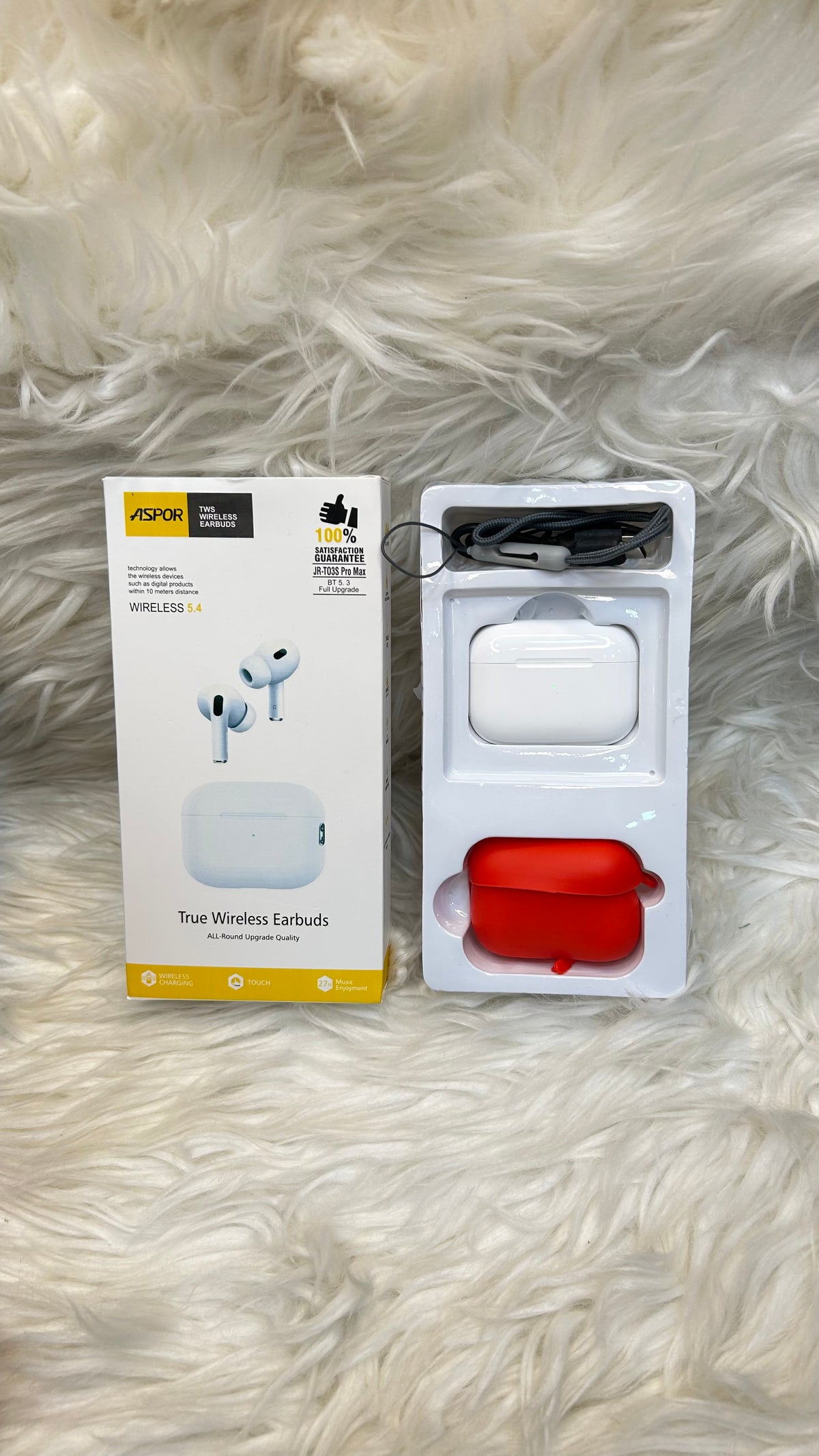 ASPOR AIRPODS WITH COVER