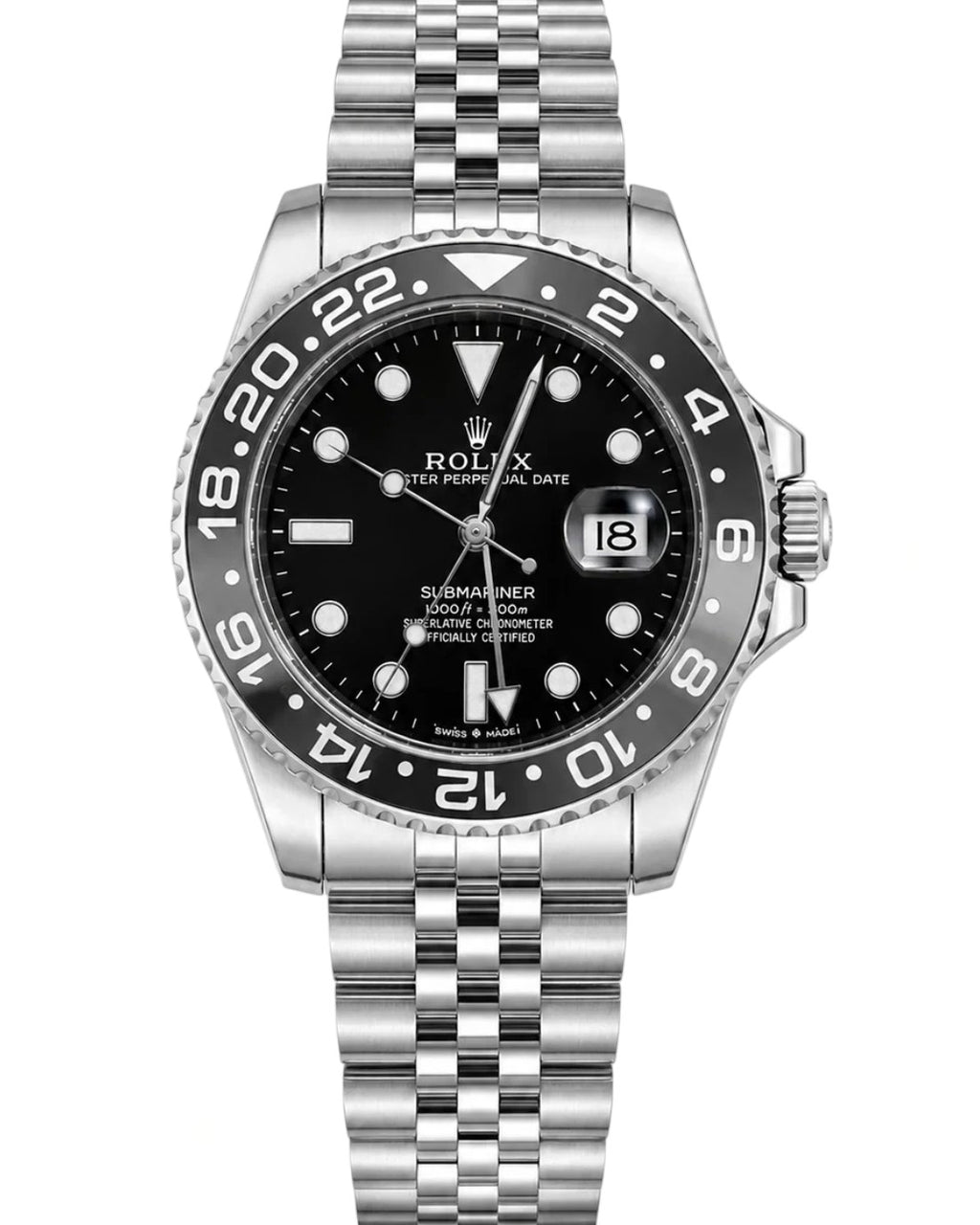 SILVER SUBMARINER SEMI AUTOMATIC WATCH