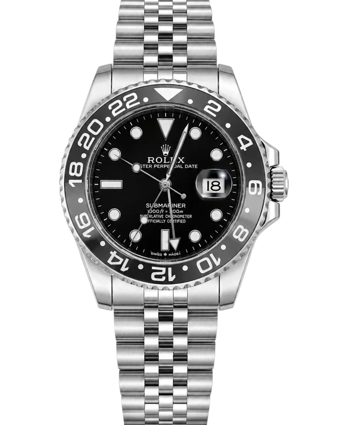 SILVER SUBMARINER SEMI AUTOMATIC WATCH