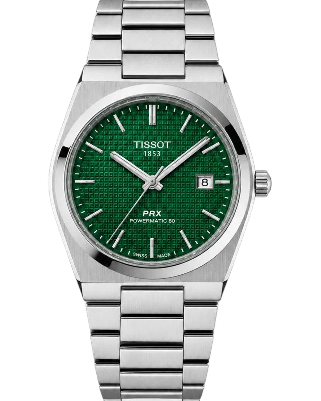 Tissot PRX Silver Black Dial Quartz Watch