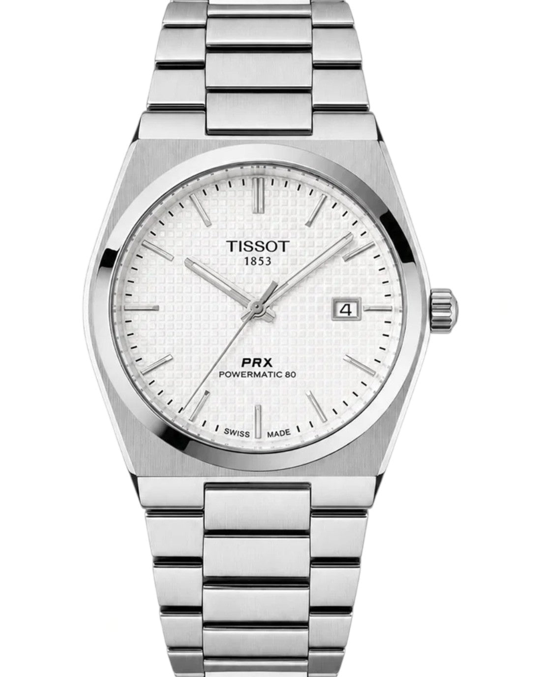Tissot PRX Silver Black Dial Quartz Watch
